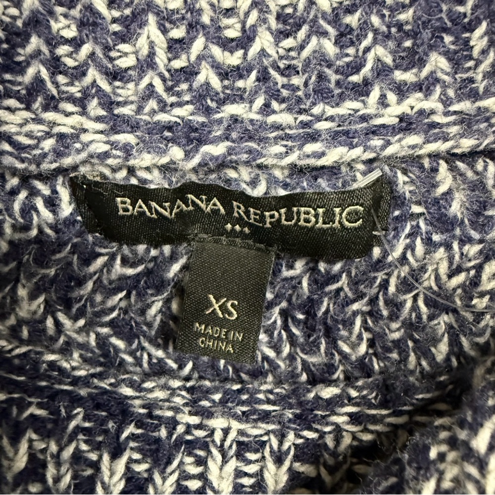 Banana Republic Marled Navy Sweater - Picture 4 of 6